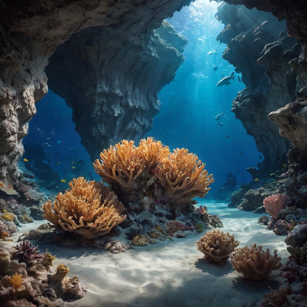 landscapeXL - ai art image - A image of An underwater cave - AI Art - Image Generator - Stable Diffusion