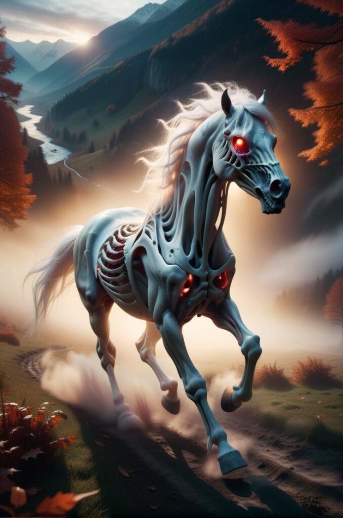 SDXLFaetastic_v20 - ai art image - skeleton zombie horse gallopin - AI Art - Image Generator - Stable Diffusion